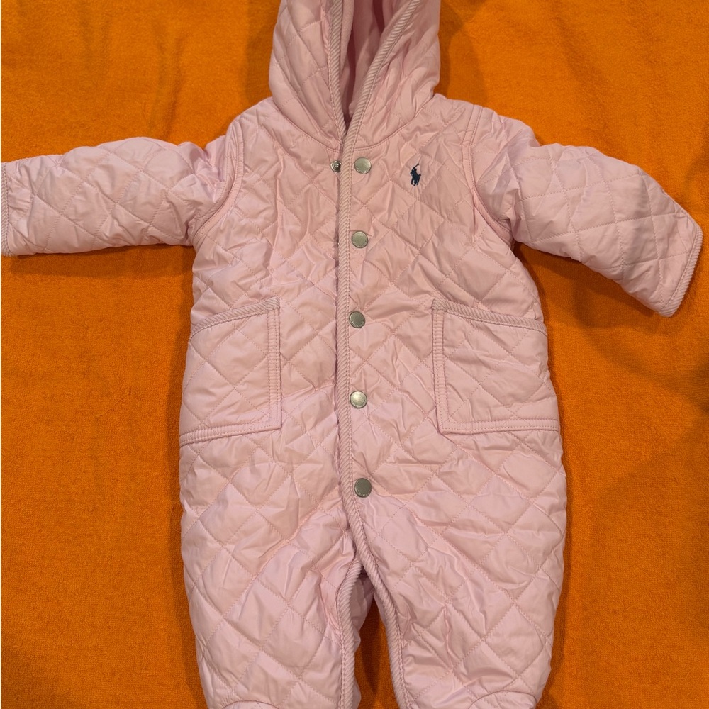 Ralph Lauren Pink Quilted Bodysuit